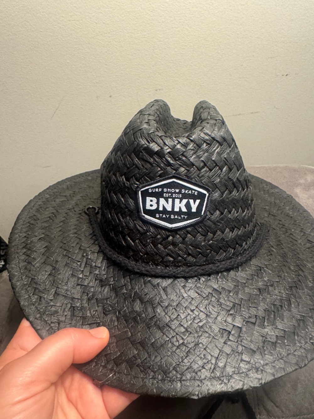 BNKY Black Straw Cowboy Hat (2 Available) Surf Skate Salty Style